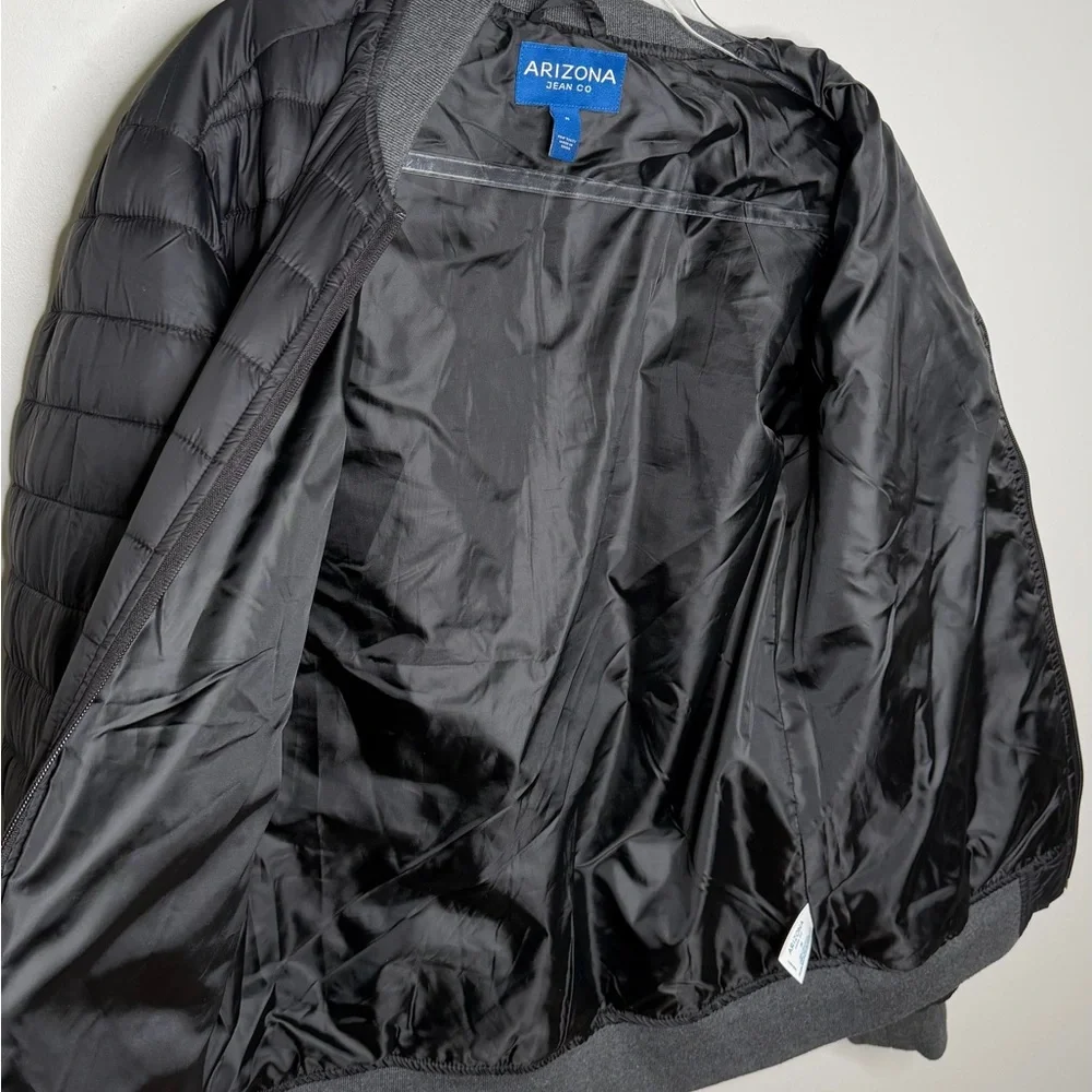 Arizona Jean Company Men’s Black Quilted Puffer Jacket - Picture 5 of 5